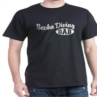 Cafepress - Scuba Diving Татко тъмна тениска - памучна тениска