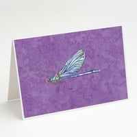 Поздравителни картички на Caroline's Treasures Dragonfly с пликове, 5 7