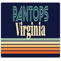 Pantops Virginia Vinyl Decal Sticker Retro дизайн