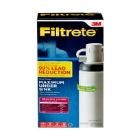 Filtrete Maximum при филтрираща вода за мивка, намалява 99% олово и повече, 3US-MAX-F01