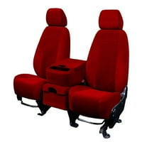 Caltrend Front Buckets O.E. Капаци на седалката на велур за 2011- Nissan Frontier- NS203-02RR Red Premier Insert с класическа тапицерия
