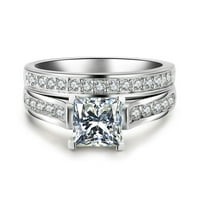 духбне 2-в-мода дама цирконий пръстен творчески комплект пръстен аксесоари годежен пръстен