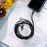 Триповин Зомбур 4Н висока чистота без кислород кабел хифи ИЕМ кабел с микрофон, памук прежда външен слой за аудиофил подмяна кабел