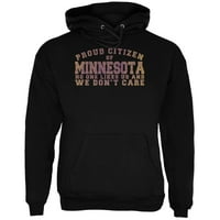 Горд никой не харесва Minnesota Black Adult Hoodie - Medium