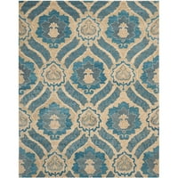 Wyndham Evan Damask Floral Runner Rug, Blue Grey, 2'3 7 '