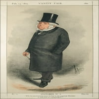 24 x36 Плакат за галерия, Джон Брайт, панаир на Vanity, 1869-02-13