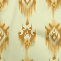 Oneoone памучен камбричен гамбог жълт плат Азиатски азиатски ikat шивашки материал от печат от ширина на двора