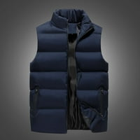 Kali_Store Mens Vests Fashion Men Men Parka Jackets Мъжки есен и зимно палто синьо, 4xl