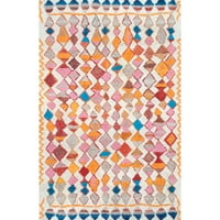 Nuloom Helaine Hand Tufted Moroccan Shag Accent Rug, 3 '5', Multi