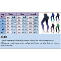 Гамаши за жени печат тренировка панталони за контрол на тренировки за тренировки за йога панталони с висока талия