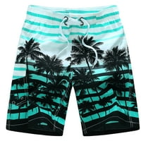Hinvhai плюс размер панталони Просвещение Мъжки летни тънки бързосъхнещи плажни панталони Дръпка за теглене спортни къси панталони Червено 4