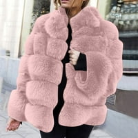Augper жени плюс размер зима топло свободно палто на якото