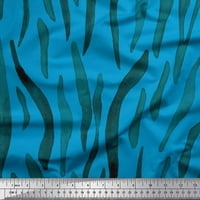 Soimoi Viscose Chiffon Fabric Tiger Animal Skin Print Fabric по двор широк
