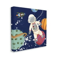 Ступел Индъстрис игриво астронавт плаващ в космически планети ракета, 24, проектиран от Реджина Мур