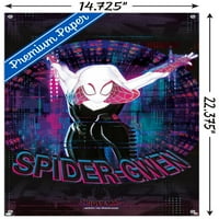 Marvel Spider-Man: Отвъд паяжина-Стенски плакат Spider-Gwen с бутални щифтове, 14.725 22.375