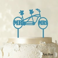Г-н и г-жа Сватбена торта Топър Персонализиран Име за торта Топър Опция за цвят на цвят 6 -7 широк