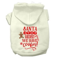 Mirage Pet Products Santa Holiday Comsument Dog Hoodie, Brown, L