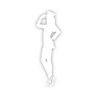 Секси момиче моряк стикер Декал Die Cut - самозалепващо винил - устойчив на атмосферни влияния - Произведено в САЩ - много цветове и размери - USN Navy Silent Service Военна женска