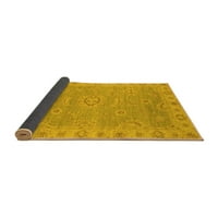 Ahgly Company вътрешен правоъгълник ориенталски жълти традиционни килими, 8 '10'