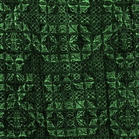 Ahgly Company Indoor Rectangle Abstract Emerald Green Modern Area Rugs, 4 '6'