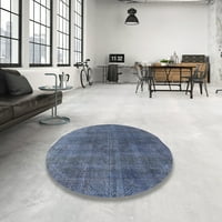 Ahgly Company Machine Wareable Indoor Square Industrial Modern Purple Lavy Blue Area Rugs, 6 'квадрат