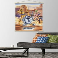 Междузвездни войни: Дроиди - Плакат на стена за неизправност с дървена магнитна рамка, 22.375 34