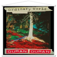 Дюран Дюран - обикновен световен плакат за стена с дървена магнитна рамка, 22.375 34