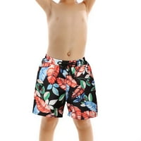 Мъжки летни Принт плажни панталони родител-дете бащини панталони семейно облекло Тиеток