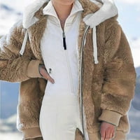 Размито цип яке жени y2k стандартно дълъг ръкав дълъг палто