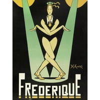 Avelot Frederique Music Hall Star Advert Extra Marby Art Print Stall Mural Poster Premium XL