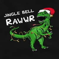 TSTARS BOYS UNISE Коледни ризи Подарък за деца Jingle Bell Rawr T re Santa Kids Family Holiday Rishs Xmas Party Коледни подаръци за момче дете деца подарък за рожден ден тениска