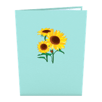 LovePop Sunflower Bloom Pop Up 3D поздравителна картичка, 5 7