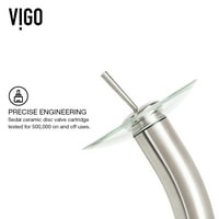 Vigo VG Единична водопадна баня кран за баня - хром