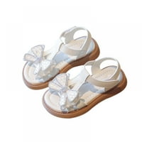 Момичета сандали малко дете Little Girl Summer Ressing Shoes Open Toe Flat Sandals с лък за чистач