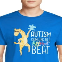 Мъжки танц Аутизъм Информираност графичен чай