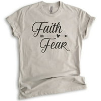 Риза за вяра на страх, унизирана мъжка риза, християнска риза, католическа риза, религия тройник, грация тройник, светло копринено сиво, xx-голям