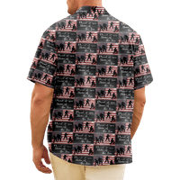 4 юли Мъжки хавайски риза САЩ Национален флаг Графични щампи риза яка 3d щампа на открито улица с къс ръкав облекло облекло за спортно ежедневно лято лято лято