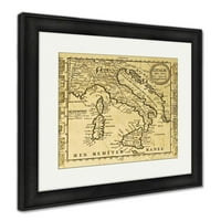 Пенцована рамка, Италия Стара карта