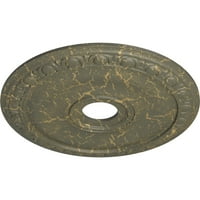 Екена Милуърк 20 од 5 8 ИД 1 п Джаксън таван медальон, ръчно изрисуван Хамамелис пращене