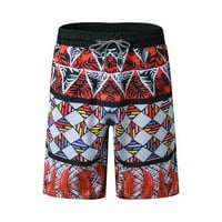 Xysaqa Men's Summer Hawaiian Boho Print Beach Shorts, мъже ежедневни разхлабени тренировки за теглене спортни къси панталони модерни