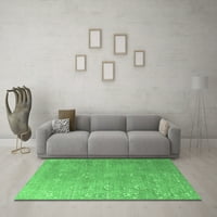 Ahgly Company Indoor Rectangle Persian Emerald Green Bohemian Area Rugs, 8 '10'