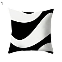 Anvazise черно бяло хвърляне на възглавница възглавница за покритие на диван за автомобили CAF CAFE Офис декорация