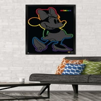 Disney Minnie Mouse - Плакат за стена на дъгата, 22.375 34 в рамка