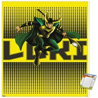 Marvel Shape of A Hero - Loki Wall Poster, 22.375 34