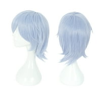 Уникални перуки за човешка коса за жени дама 12 небесно сини перуки с перука капачка