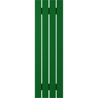Екена мелница 1 2 в 50 х Америкрафт четири борда екстериор реално Дърво Разстояние борда-н-Батен щори, Виридиан зелено