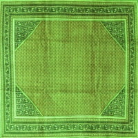 Ahgly Company Indoor Rectangle Persian Green Traditional Area Rugs, 8 '12'