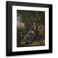 Pieter Leermans Black Modern Framed Museum Art Print, озаглавен - Ловец