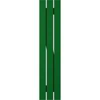 Екена мелница 1 2 в 41 х Америкрафт три борда екстериор истински Дърво разпределени борд-н-Батен щори у з-бар, Виридиан зелен