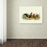 Изобразително изкуство' петел и кокошка ' платно изкуство от Студио Макнийл